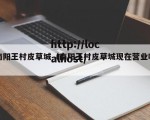南阳王村皮草城（南阳王村皮草城现在营业吗）